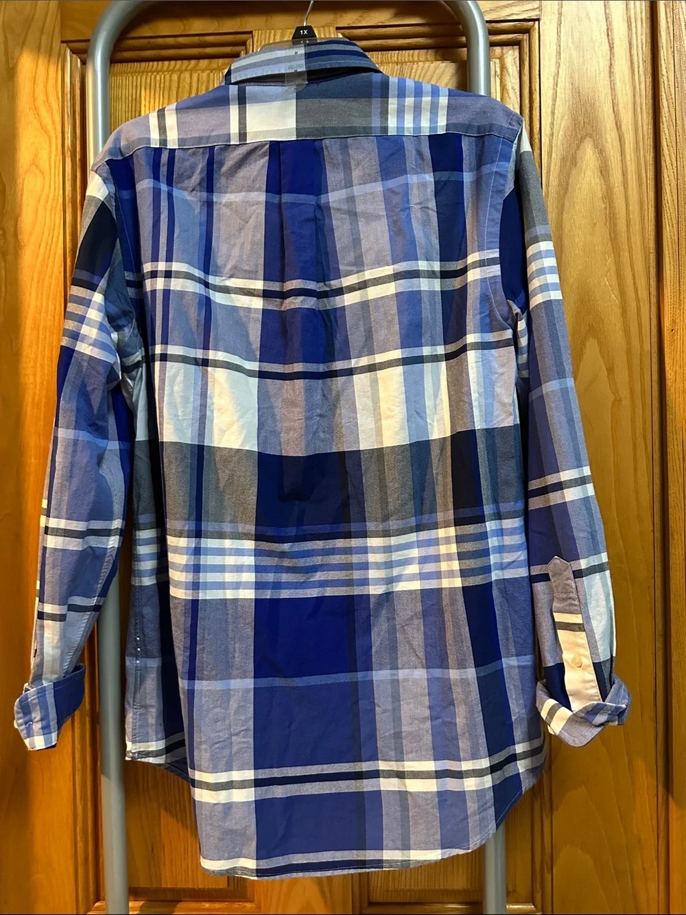 Polo by Ralph Lauren Blue and White Plaid Button-Down Shirt